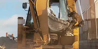 Structures in Miami are systematically demolished and buildings cleared.